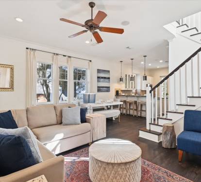 Open Concept First Floor Living Spaces