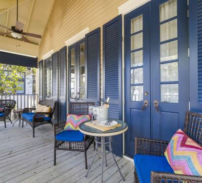 2nd Floor Balcony - Furnished with Cozy Outdoor Furnishings