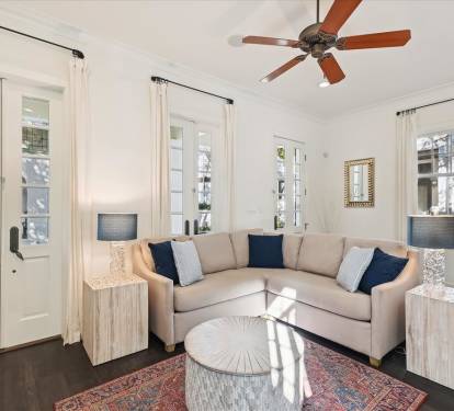 Cozy Sectional & Natural Light Throughout!
