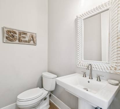 Conveniently Located Powder Room