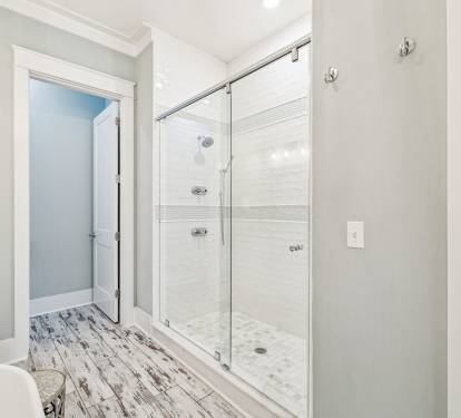 Rinse Off in the Spa-Like Walk-In Shower