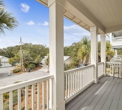 Enjoy the Covered Balcony Off the King Guest Suite