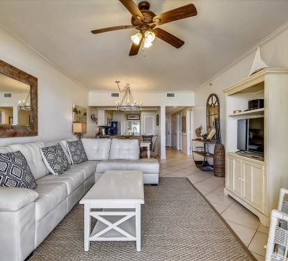 Cozy Living Area with Ample Seating & Flat-Screen TV