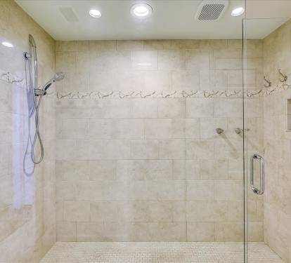 Primary King En-Suite - Oversized Walk-In Shower