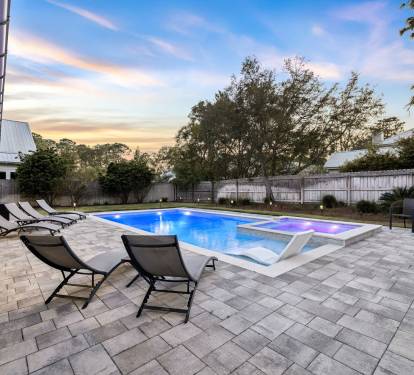 Take An Evening Dip in the Private Pool!