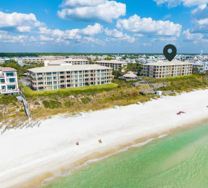 Aerial View -Steps from the Beach!