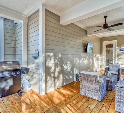 Grill Up Dinner & Enjoy the Game on the Back Porch!