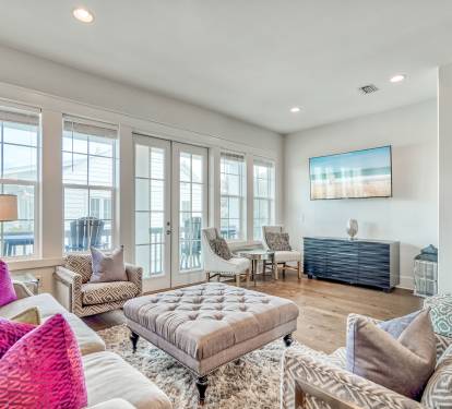 Living Room - Offering Direct Access to a Balcony
