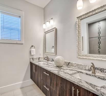 3rd Floor Guest Bathroom - Complete with a Dual Vanity