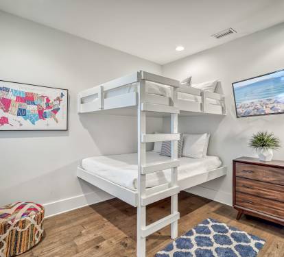 1st Floor Bunk Room - Furnished with a Full over Full Bunk Bed