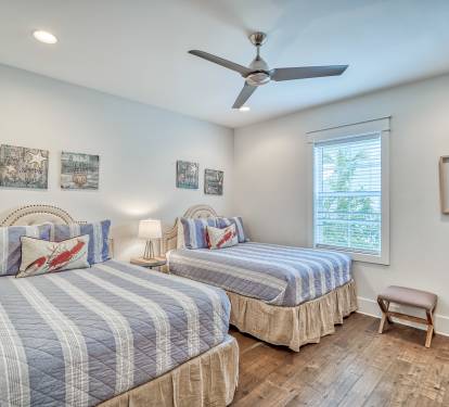1st Floor Guest Suite - Furnished with Two Queen Size Beds