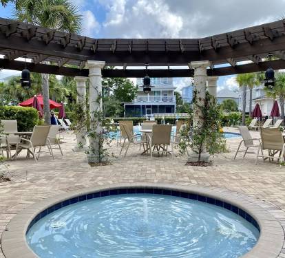 Hot Tub Pool Side