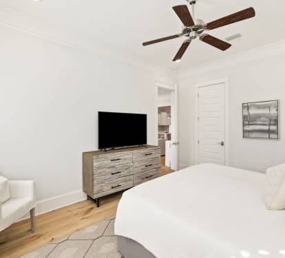 Primary King Suite - Equipped with a Flat-Screen TV