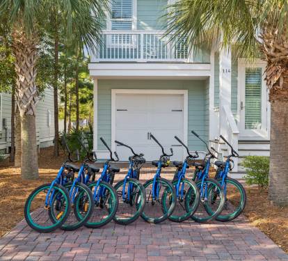 Explore Prominence, The Big Chill & 30A on Included Bikes!