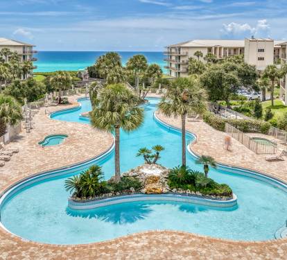 Gulf Views from the Balcony Overlooking the Lagoon Pool