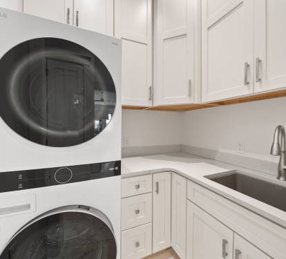 Stack Washer & Dryer in the 1st Floor Laundry Room