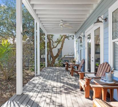 1st Floor Porch - Equipped with a Gas Grill