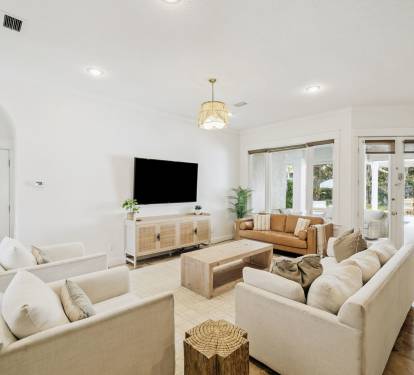 Gather with Family & Friends or Enjoy a Movie Night in the Cozy Living Area!