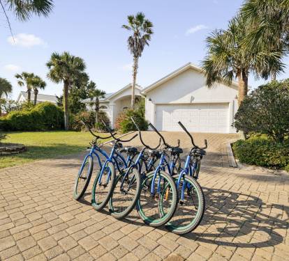 Cruise 30A in Style on Included Bikes!