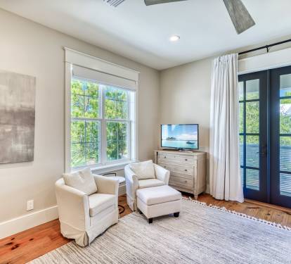Sitting Area, Flat-Screen TV & Private Balcony Access