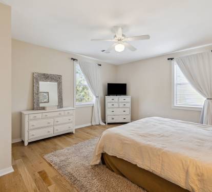Primary King Suite - Equipped with a Flat-Screen TV