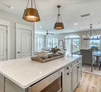 Kitchen is Open to Dining Area and Living Room