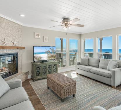 Living Room with Large TV