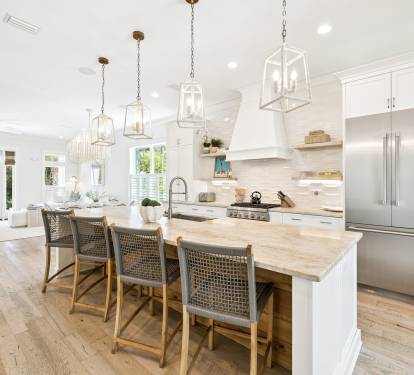 Fully Equipped Chef's Kitchen - Offering Bar Seating for 4