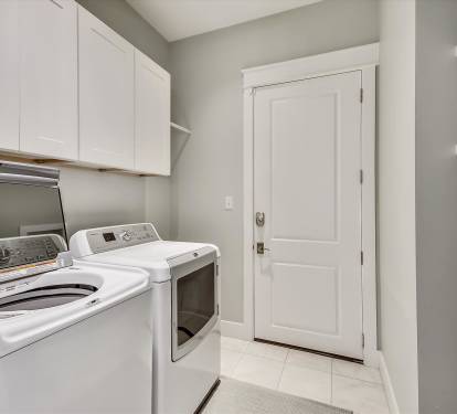 Full-size washer and dryer for extended stays.