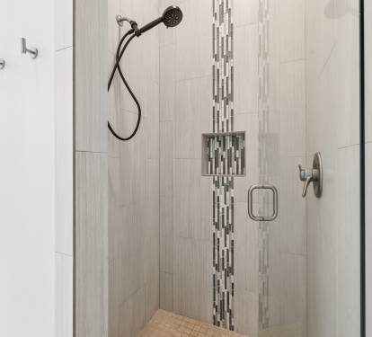 Rinse Off in the Spa-Like Walk-In Shower
