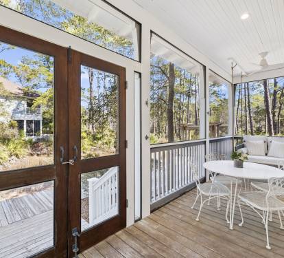 Unwind on the Private Back Porch