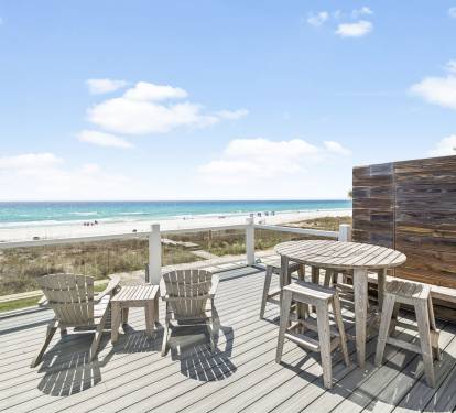 Enjoy Al Fresco Dining for 4 & Take in the View!