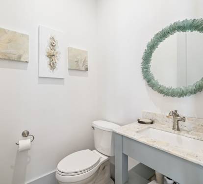2nd Floor Powder Room - Conveniently Located off the Kitchen