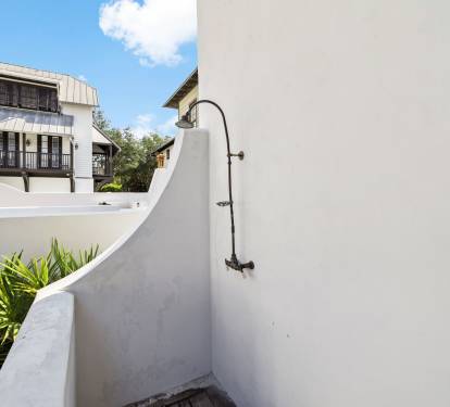 Rinse Off the Sand in the Outdoor Shower