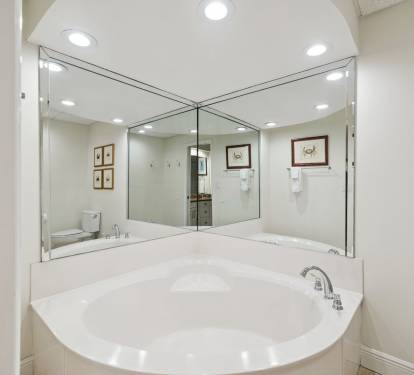 Relax in the Oversized Soaking Tub
