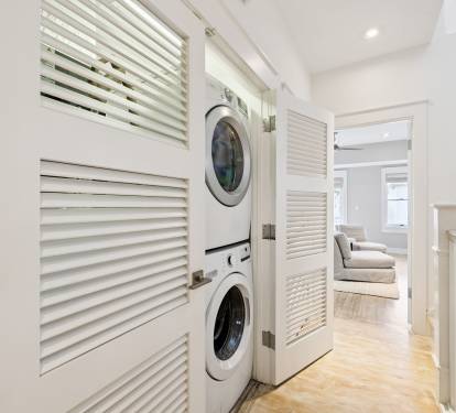 Stack Washer & Dryer on the 2nd Floor