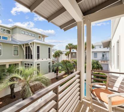 Private Balcony Off the King Guest Suite