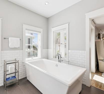 Take a Soak in the Oversized Bathtub