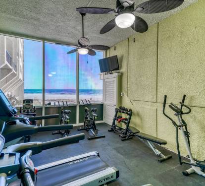 Break a Sweat in the Beachfront Fitness Center