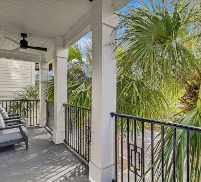 Private Balcony off the King Guest Suite