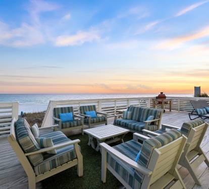 Grill Up Dinner & Enjoy Endless Sunset Views Over the Gulf!