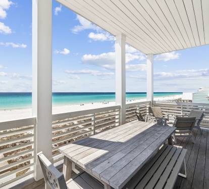 Enjoy Al Fresco Dining for 8 on the Balcony