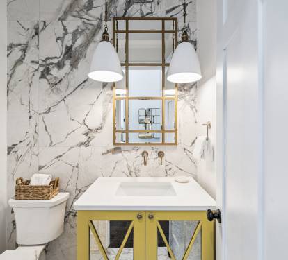 2nd Floor Powder Room - Located Off the Kitchen