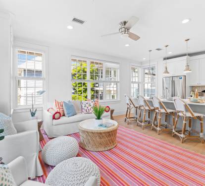 Open-Concept Kitchen & Living Areas