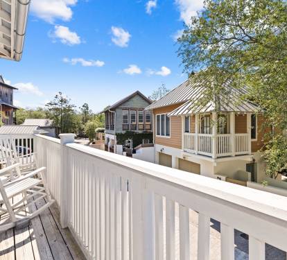 Spacious Balcony - Perfect for Enjoy Rosemary Beach!