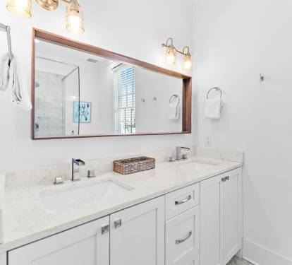2nd Floor Guest Bathroom - Dual Vanities