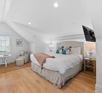 Primary King Suite - Equipped with a Flat-Screen TV