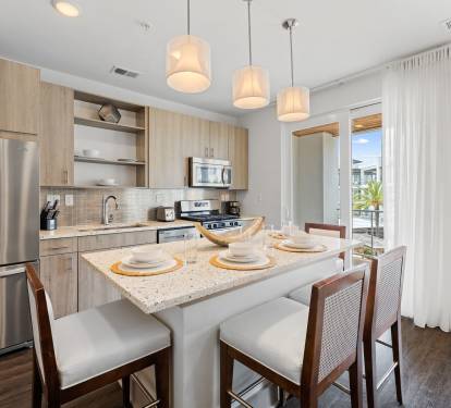 Spacious and Well Lit Kitchen