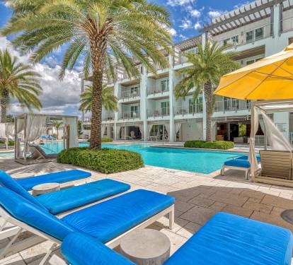 Soak in the Sun on Poolside Loungers!