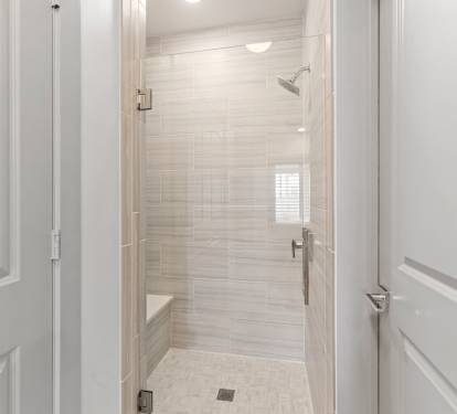 Wash Off After a Beach Day in the Walk-In Shower